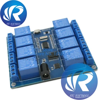 

DC 5V 10A 8 Channel Micro USB Relay Indicator Board Module PC Upper Computer ICSE014A Software Control