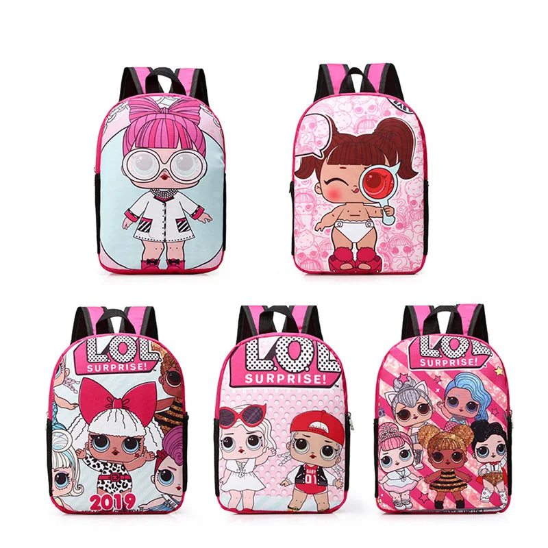 2019 рюкзак с мультипликационным принтом кукол-сюрпризов LOL милая сумка для