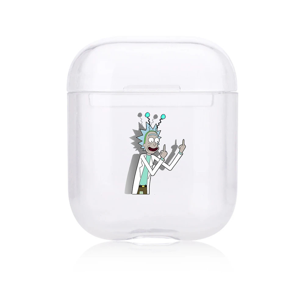 I301250 Рик и Морти чехол для Airpods 1 2 чехол Беспроводная Bluetooth защитная коробка для наушников милый мягкий чехол для наушников чехол для Airpods - Цвет: I301250