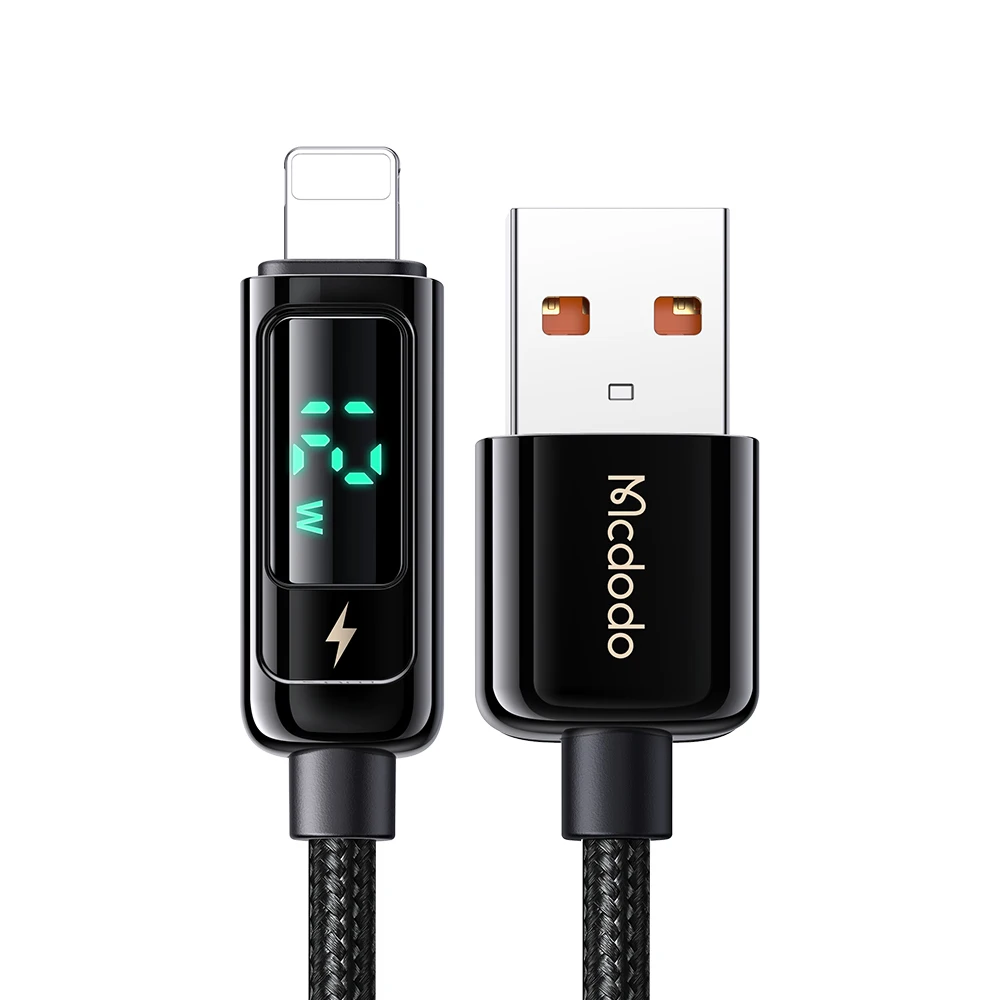 Mcdodo PD 66W USB Type C 6A Fast Charging Cable For Huawei Xiaomi Samsung QC Flash Charge VOOC AFC FCP Digital Display Data Cord fast charging cable for android Cables