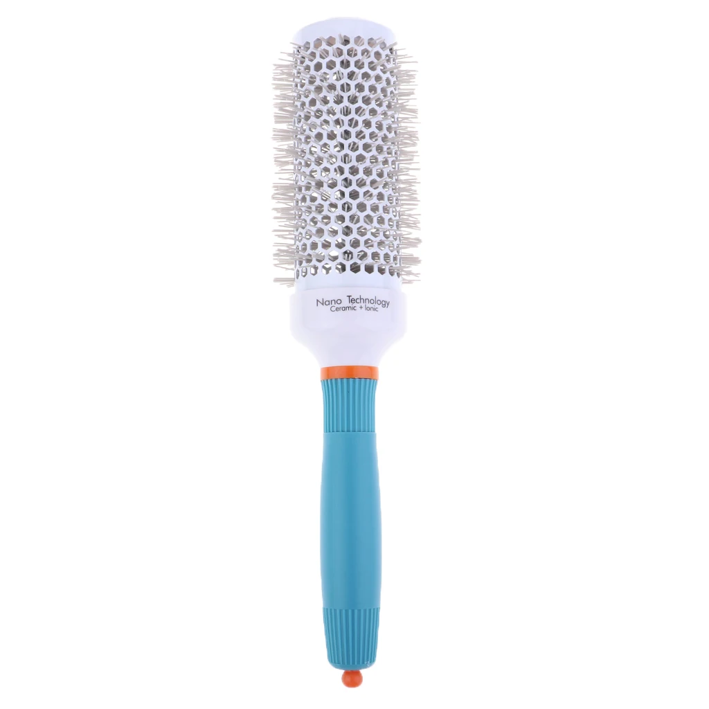 4 Sizes Pro Ceramic Round Barrel Hair Brush Iron Radial Comb Curly Hair Comb Anti-static Round Hairbrush