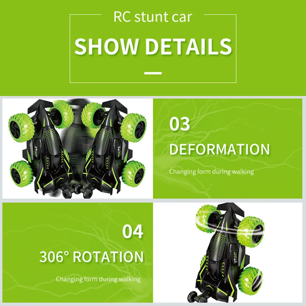 2,4 ГГц баланс RC Stunt Car Walk вертикально переднее колесо стоящая трюковая машина резиновые шины 360 Degress Flips высокая скорость RC Забавные игрушки