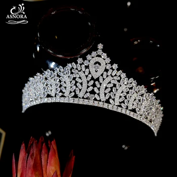 

New European Style Wedding Tiara And Crown ASNORA Women's Headband Bridal Hair Accessories Wedding Party Jewelry A01051