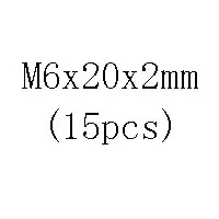 M6 плоская пластина 16-35 мм OD расширить Mesonm рост утолщаются шайбы 1,5/3/3 мм Толщина - Цвет: RED