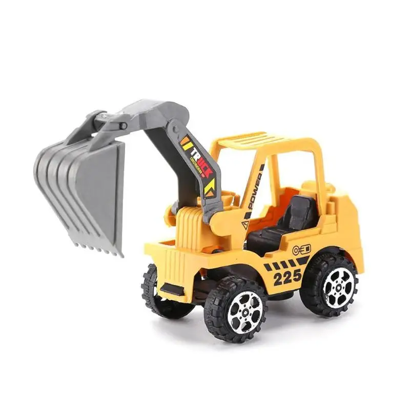6 шт./лот мини автомобиль игрушка литой автомобиль наборы стоительный бульдозер экскаватор инженерный автомобиль Комплект Дети Мини инженерный автомобиль
