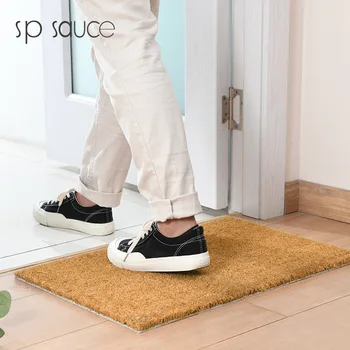 

Japan Indoor Desilting Doormat Latex Backing Non Slip Door Mat for Small Front Door Inside Floor Dirt Trapper Coconut Fiber Rug