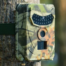 Cámara de rastreo para caza de animales salvajes, videocámara de observación de exploración, impermeable IP56, cámara de caza con infrarrojos, 12MP
