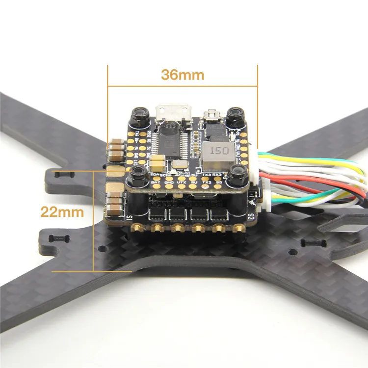 Контроллер полета HGLRC FD435 Stack 20X20 мм M2 F4 35A 4в1 ESC для гоночного дрона FPV