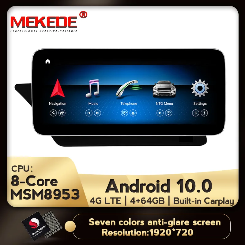 Топ новый Android 10 8 Core 4 + 64G Автомобильный Радио мультимедийный плеер GPS навигация
