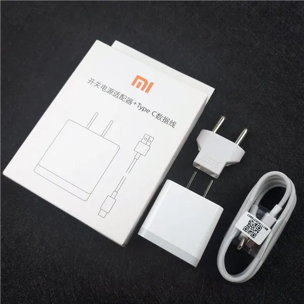 eu charger set Xiao mi redmi note 8 зарядное устройство QC3.0 Быстрая зарядка стены адаптер питания usb type c кабель для mi 9 8 6 mi x 3 2s a2 a1 f1 - Цвет: eu charger set