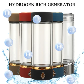 

Hydrogen Rich Generator 380ml 1500PPB SPE/PEM Portable Water Bottle Filter Ionizer Cup Seperate H2 and O2 High Pure Hydrogen