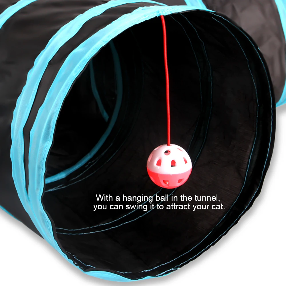 4/5 Holes Foldable Play Tunnel Tent Nest Pet Cat Toys Pets Cats Collapsible Tunnels Tent Small Animal Playing Tubes Funny Toys