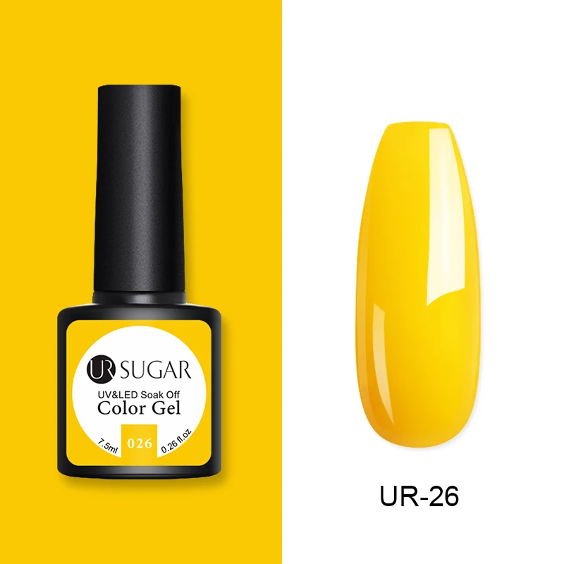 026 Ur Sugar 7,5 мл гель-кракле лак светящийся крекинг гель лак замочить от ногтей УФ светодиодный гель лак Полупостоянный цветной гель - Цвет: 026