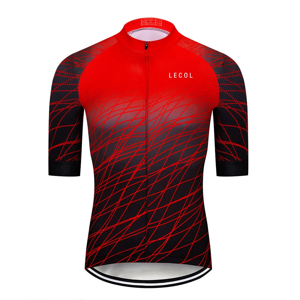 2020 LECOL Pro team Summer Jerseys Bike Shirt Mens Cycling Jersey Ciclismo Bicicleta Sportswear Maillot Ciclismo Breathable