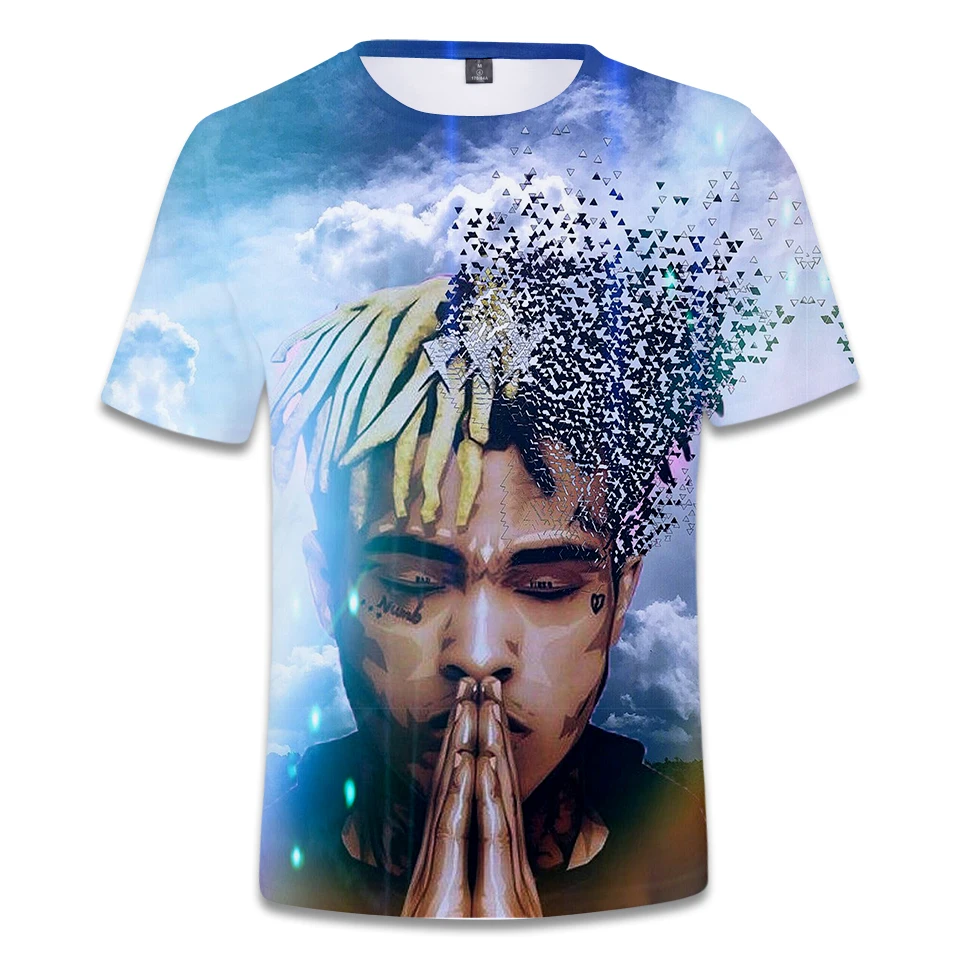 Xxxtentacion 3D t shirt Men women Fashion Hip Hop Style Casual 3D Print Short Sleeve Men's t shirt Raper Xxxtentacion Tees Top