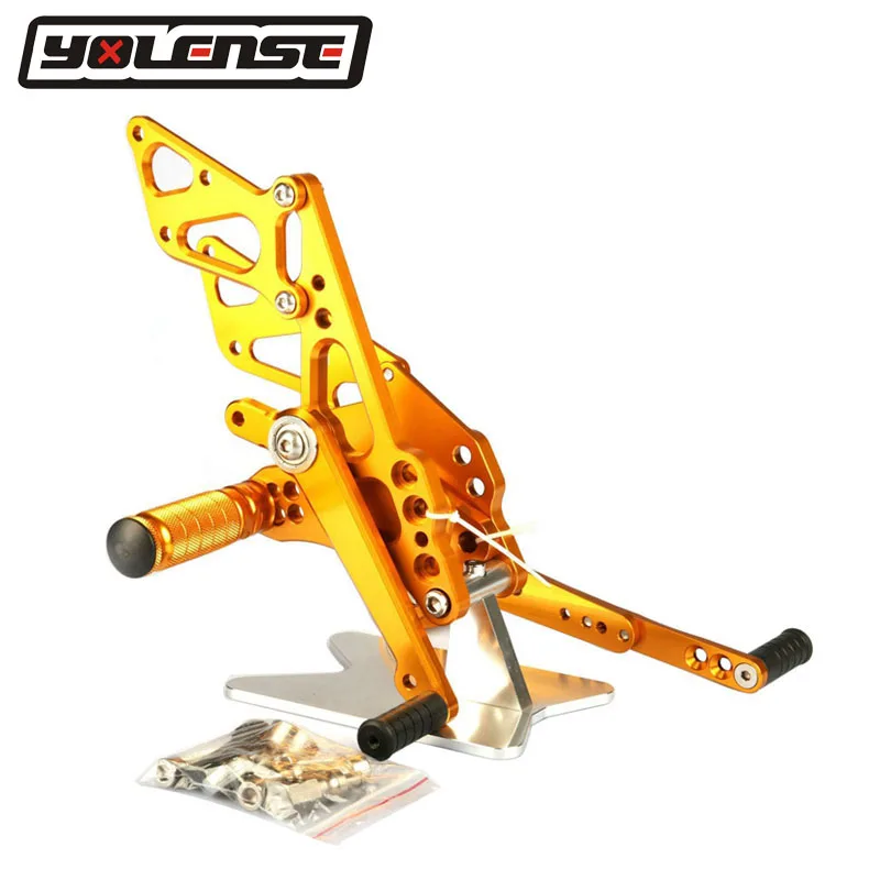 Для SUZUKI GSXR1000 GSXR 1000 GSX-R1000 2009-2013 мотоцикл CNC алюминиевая подставка для ног задние наборы регулируемые Задние подножки