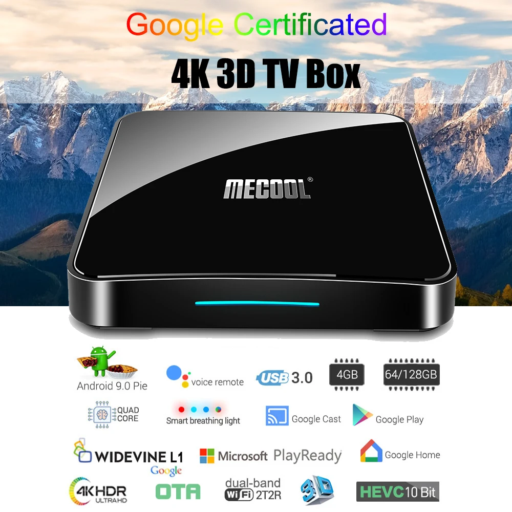 KM3 3D ТВ Box Android ТВ Google Сертифицированный Android 9,0 ТВ коробка 4 Гб 128 Amlogic 4K двухъядерный процессор Wi-Fi Декодер каналов кабельного телевидения KM9 Pro 2/16 4/32G M8s
