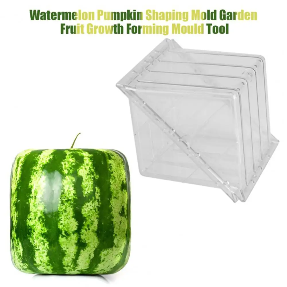 Watermelon Shaping Mold Square Eco-friendly No Deformation Creative Plastic Heart Shape Transparent Shaping Mold for Fruit 2