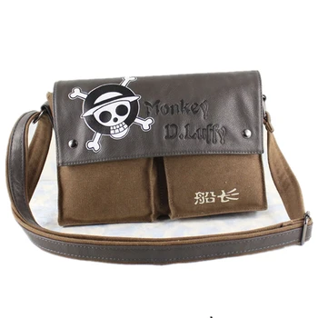 

Anime One Piece Monkey·D·Luffy Name Attack Titan Shoulder Bag Handbag Canvas Messenger School Bag Cross Body BAg Cosplay man