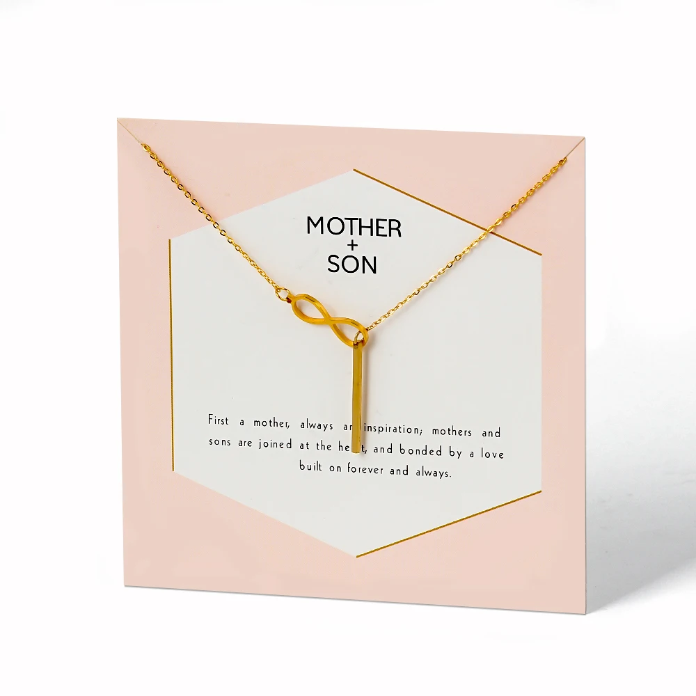 Wish Card модное ожерелье из нержавеющей стали для женщин счастливый номер 8 вечерние свадебное ожерелье ювелирные изделия подарок для девочек CN270