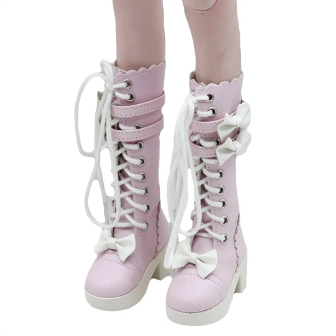 60 см кукла принцесса обувь-высокие сапоги с кружевным бантом обувь Кукла одеваются аксессуары
