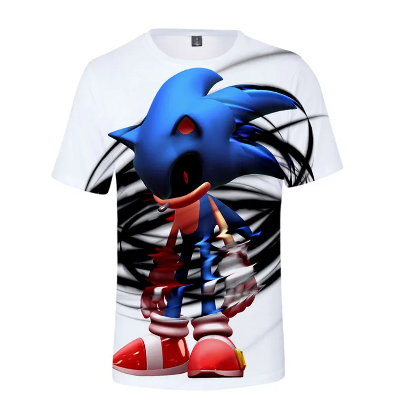 

Cross-border direct marketing of paternity clothing with2019 Sonic the Hedgehog 3D printed short-sleeved T-shirt tee shirt homme