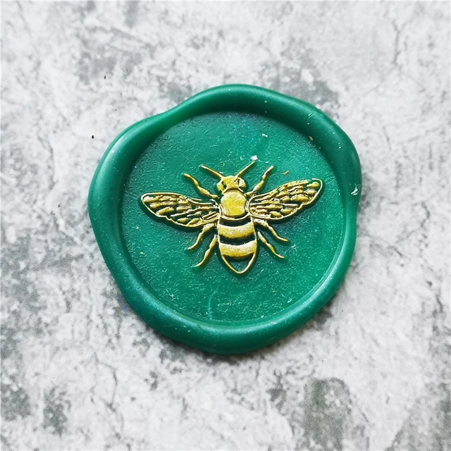 bee stamp cute bee sello bee wax seal stamp Retro Wood Stamp Sealing Wax  Seal Stamp Wedding Decorative sealing Stamp wax seals - AliExpress