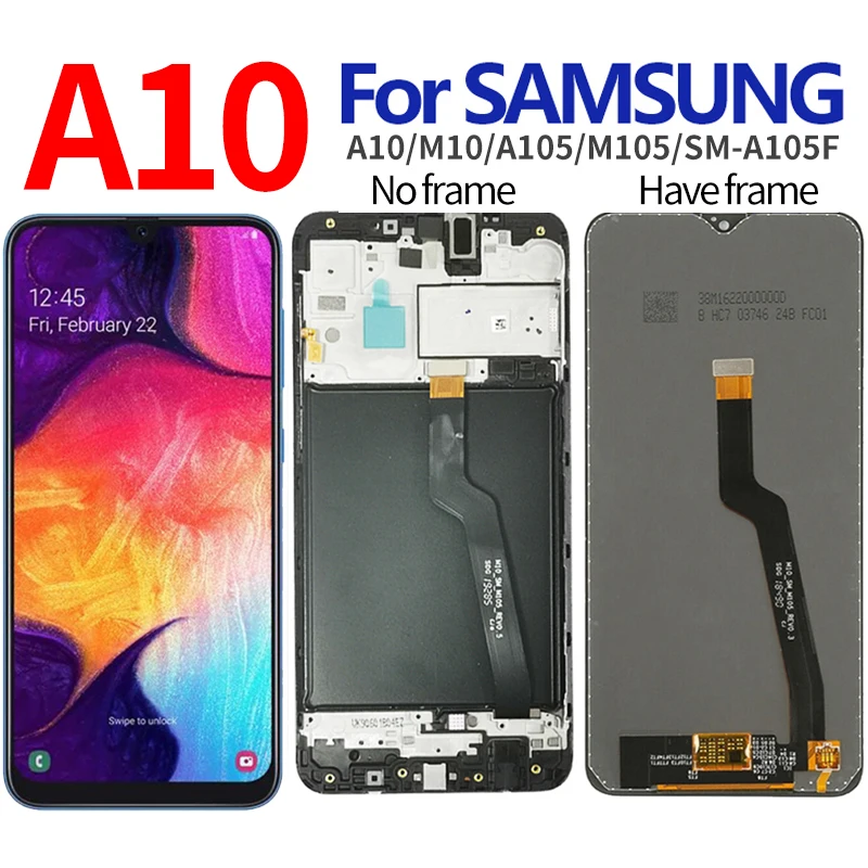 ЖК-дисплей для SAMSUNG A10 сенсорный экран дигитайзер Samsung Galaxy M10 LCD M105 A105/DS A105 |