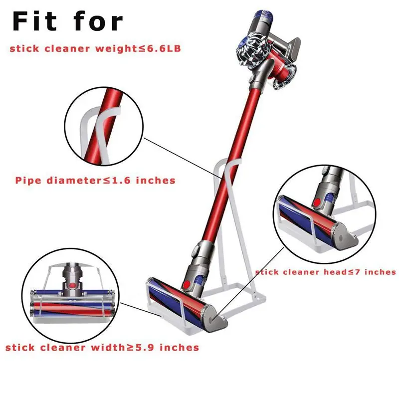 Вакуумная подставка для Dyson V6 V7 V8 других брендов и универсального пылесоса легкая