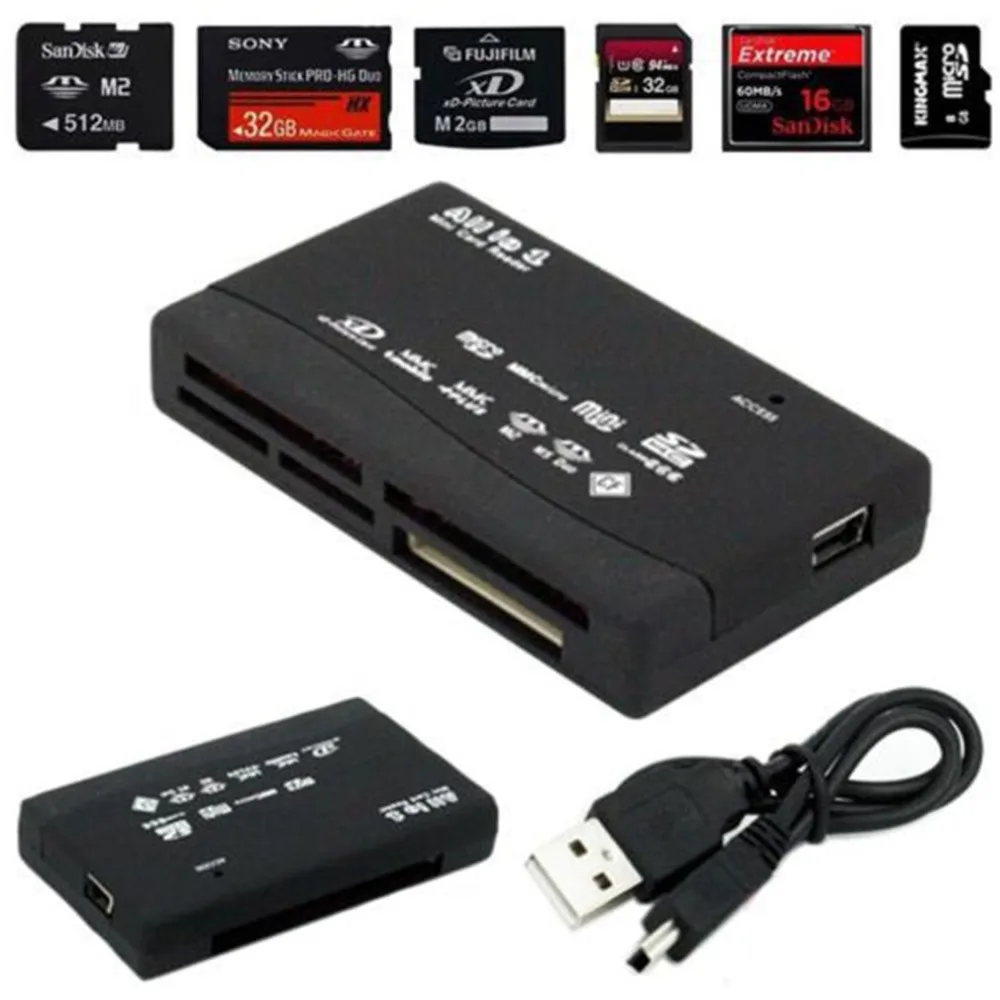 

Memory Card Reader Mini 26-IN-1 USB 2.0 High Speed For CF xD SD MS SDHC