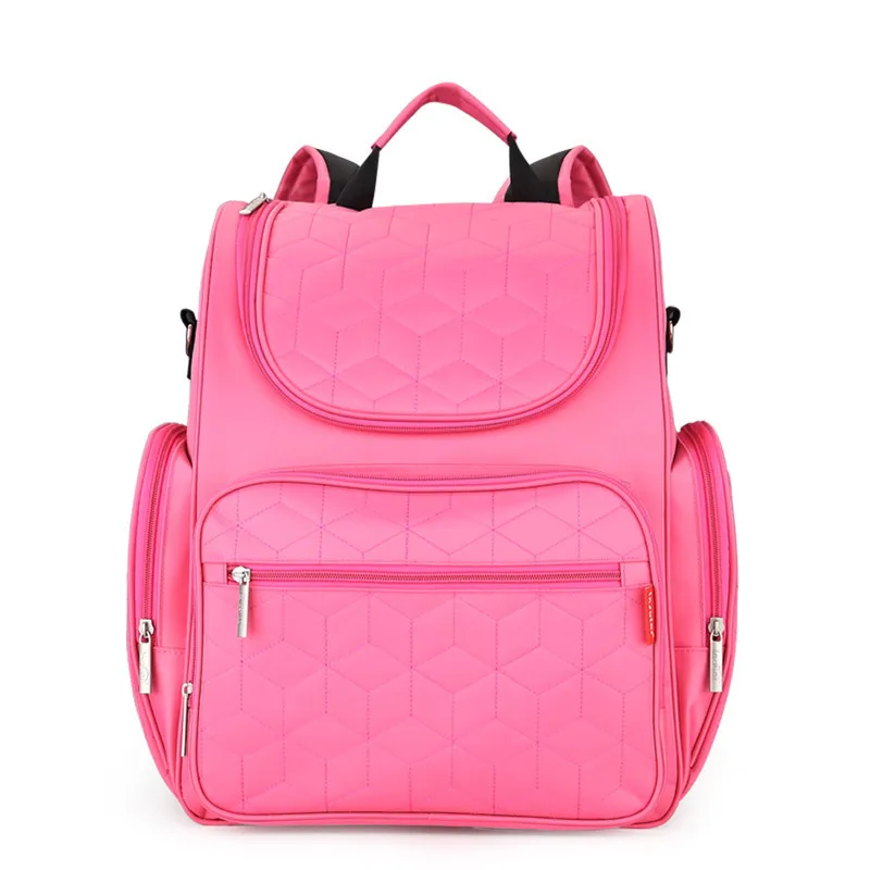 Большой емкости рюкзак для матерей подгузник пеленки рюкзаки для путешествий многофункциональная мама ребенок Bebe сумки Maternidade - Цвет: Pink