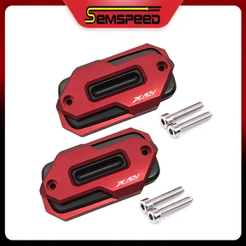 

Front Brake Fluid Oil Cap Protection Semspeed Motorcycle CNC aluminum alloy Reservoir Cover for X-ADV 750 2017 2018 2019 2020