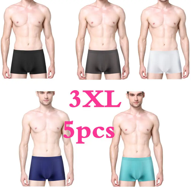 5PCS 3XL 3 шт./лот Xiaomi Mijia бесшовное Мужское нижнее белье 3D удобные мягкие сексуальные мужские трусы-боксеры UInderpants быстросохнущие дышащие трусы - Цвет: 5PCS 3XL