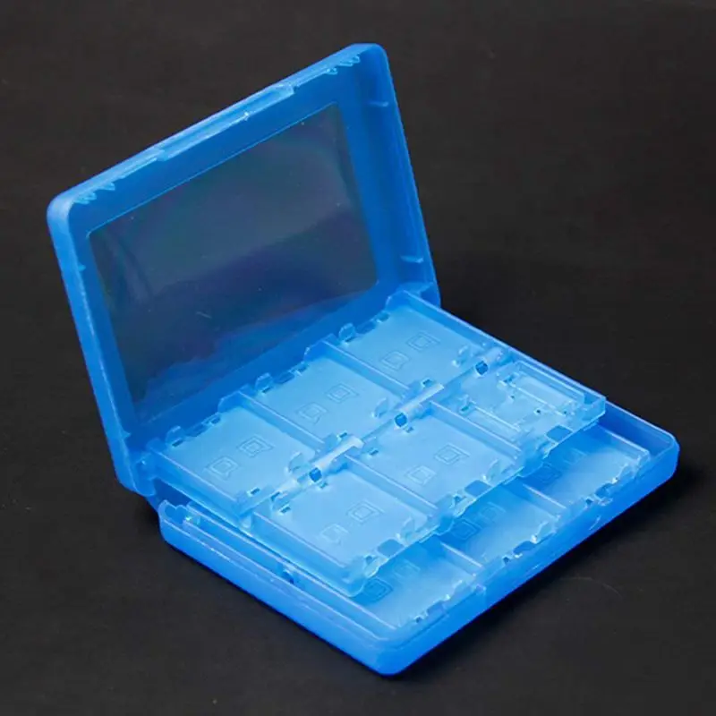 28 in 1 Game Card Case Holder Cartridge Box for DS 3DS XL LL MT New, Blue
