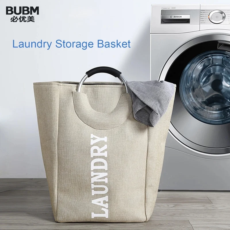 Портативная корзина для белья BUBM с ручками складная стирки одежды путешествий