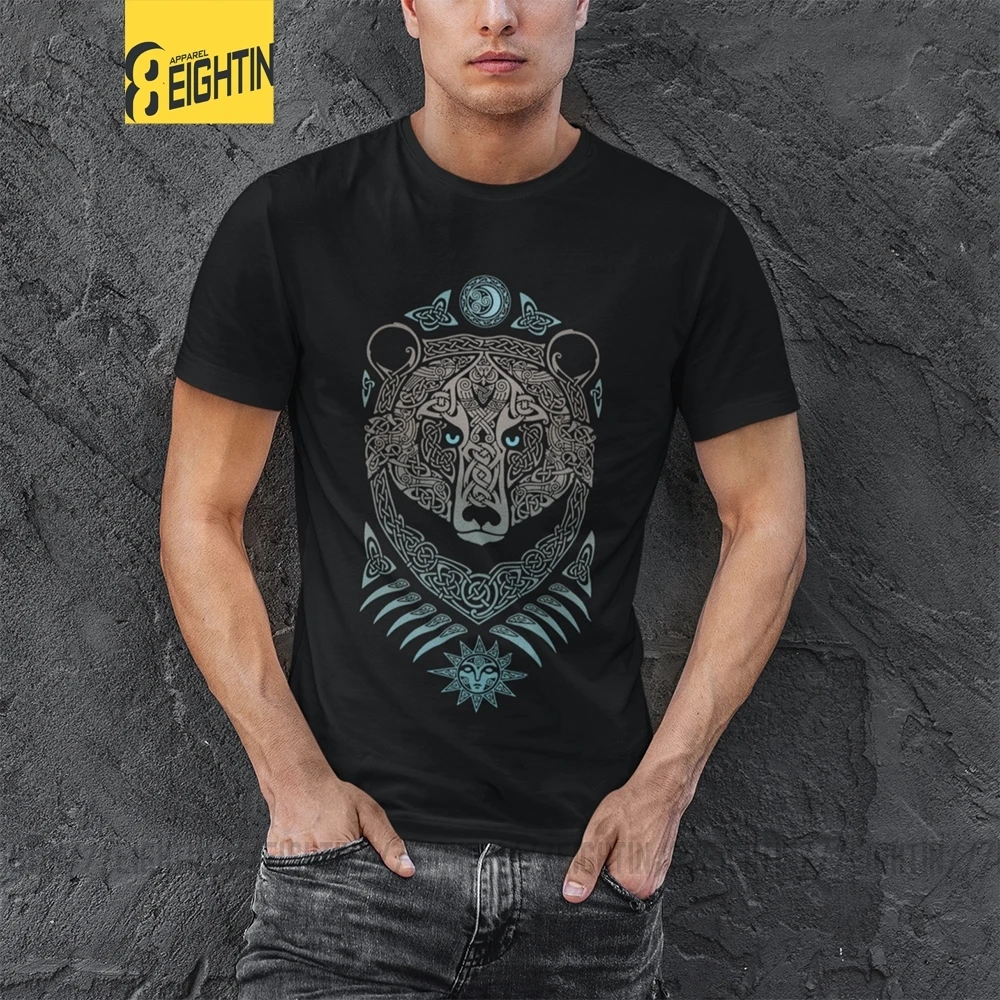 Cena Koszulka męska Forest Lord koszulka Viking Valhalla Humor wycięcie pod szyją koszulka z krótkim rękawem 100% koszulka bawełniana z nadrukiem