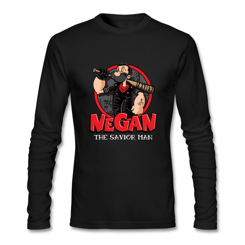 Прохладный Negan с изображениями из сериала Ходячие мертвецы футболка для мужчин
