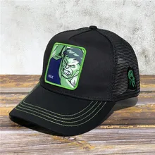 Новинка, бейсболка с вышивкой «Невероятный Халк», модная уличная Кепка в стиле хип-хоп, сетчатая Кепка, серия Marvel, повседневная Кепка, шапки высокого качества