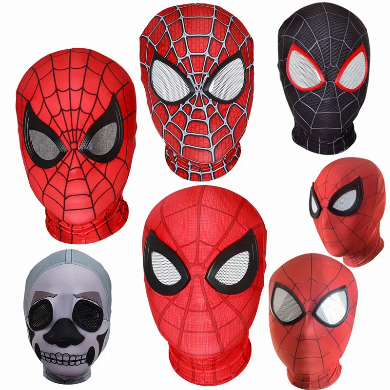 Аниме Marvel Человек-паук косплей маска Железный Человек-паук том Холланд спандекс маски-шлемы ребенок взрослый вечеринка Хэллоуин Карнавал реквизит