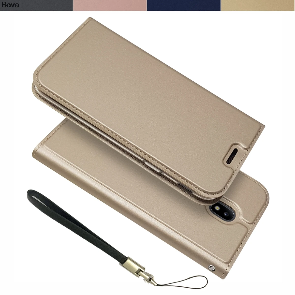 Per Il Caso Di Samsung Galaxy J5 2017 (Duos) J530F A Prova Di Goccia Fold Cassa Del Telefono Di Attrazione Magnetica Ultra-Sottile Opaca Di Tocco