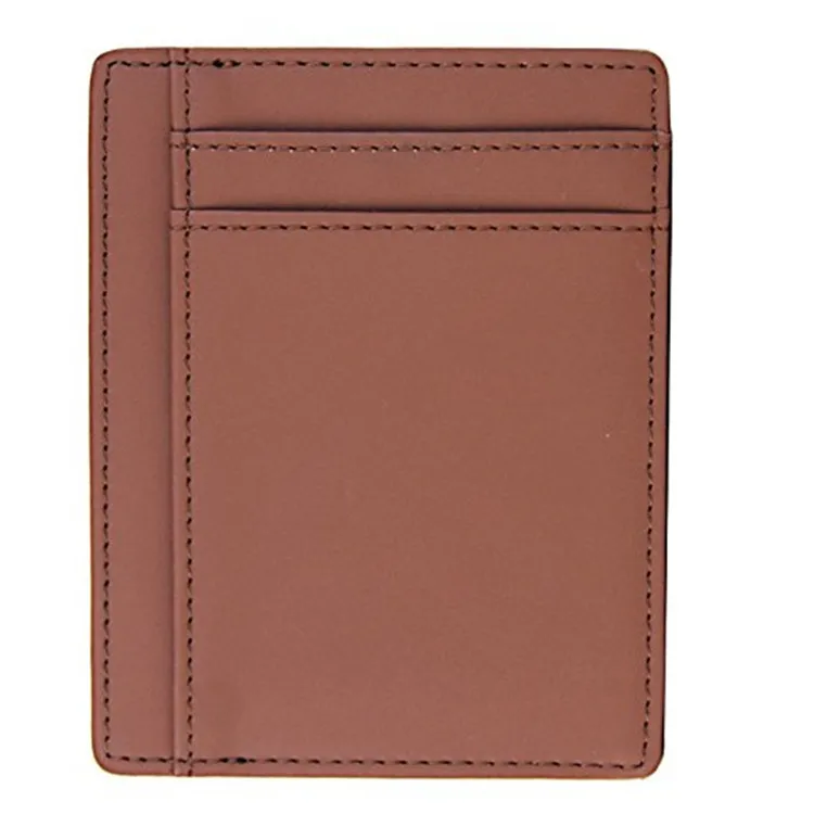 

2019 New Style Genuine Leather Card Bag Card Holder Europe And America Card Bit More Brown Card Holder RFID Antimagnetic Change