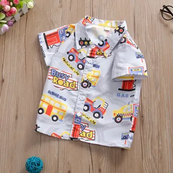 

Summer Baby Boys Short Sleeve Tees Shirts Tops Child Cartoon Pattern Loose T-Shirts Kids Casual Blouse T Shirt