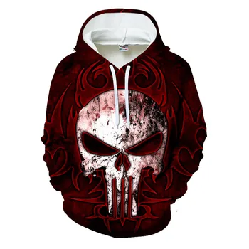 

Skull Printed 3D Sweatshirt Men Women Black Design Hoodies Homme Autumn Long Sleeve Tracksuit For Male Hoody Drop Ship