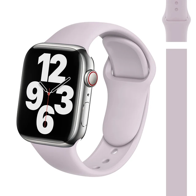 Silicone Strap Watch Compatible Apple Watch Band 45mm 44mm 41mm for bracelet iWatch 40mm 38mm correa apple watch series 7 6 5 SE 29