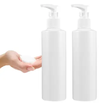 

6PCS 250ML Lotion Bottle Empty Pump Bottle Body Wash Shampoo Lotion Subpackaging Bottle Practical Pressure Emulsion Bottle