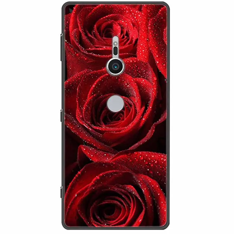 Chic Abstract Design Shockproof Black Silicone Case