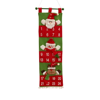 

New-Christmas Advent Calendar Bags Hanging Christmas Calendar Christmas Decoration Christmas Decoration for Home New Year