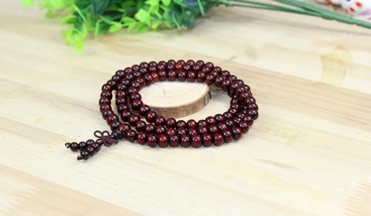 Automobile Hanging Ornament 108 Couples Bracelets Buddhist Prayer Bead Beads 6 Mm Wood Gear Beads Manufacturers Direct Selling