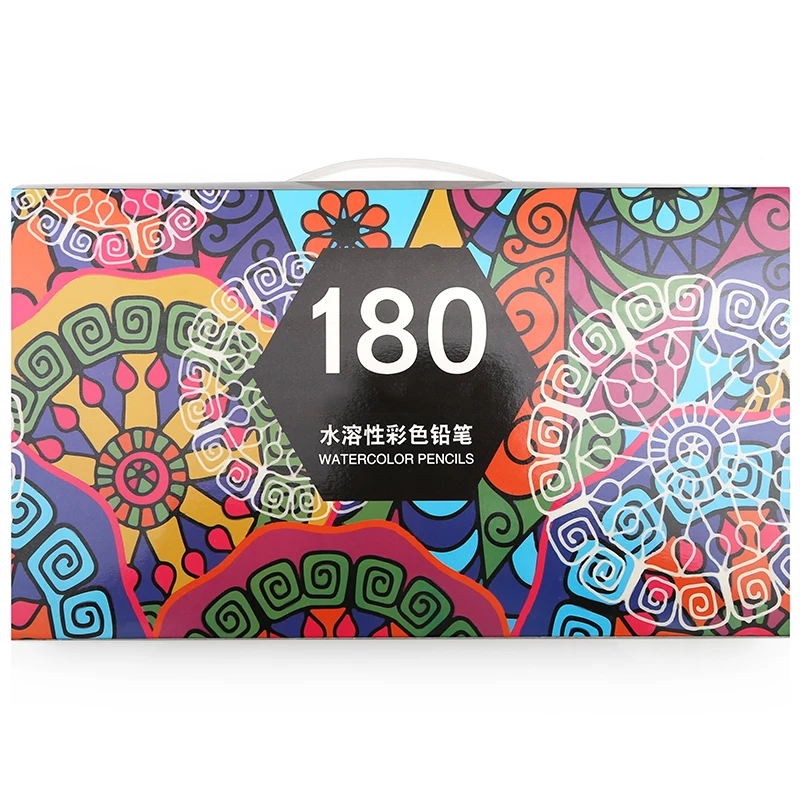 Günstige Professionelle Aquarell Bleistifte, Set von 120 180, Kunst Zeichnung Bleistifte in Helle Sortierte Shades, ideal für Färbung