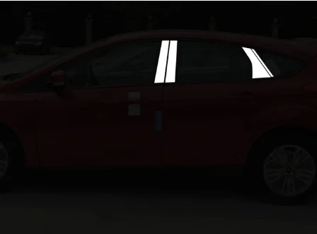 Нержавеющая сталь окна автомобиля планки для ford focus 2012 2013 фокус mk3 - Цвет: 8 pcs hatchback 3
